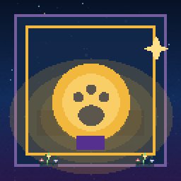 A Habbo.World reward chest with gold tokens and a daily marker.