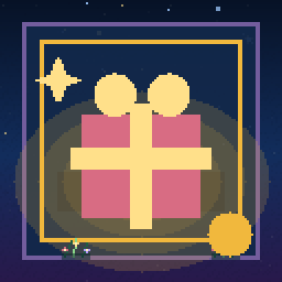 A Habbo.World weekly-specials shelf with a wrapped gift and item displays.